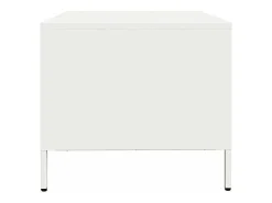 Discount Mesa de centro | Mesa de apoio 101.5x50x43.5 cm aço laminado a frio Branco