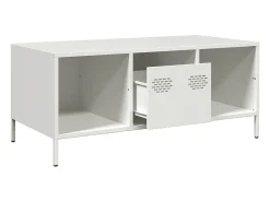 Discount Mesa de centro | Mesa de apoio 101.5x50x43.5 cm aço laminado a frio Branco