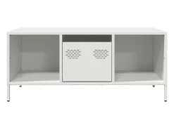Discount Mesa de centro | Mesa de apoio 101.5x50x43.5 cm aço laminado a frio Branco