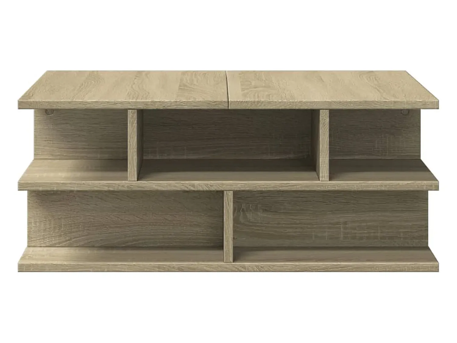 Mesa De Centro| Mesa de centro | Mesa de apoio 70x70x29 cm contraplacado carvalho sonoma Castanho