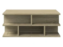 Mesa De Centro| Mesa de centro | Mesa de apoio 70x70x29 cm contraplacado carvalho sonoma Castanho