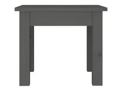 Mesa De Centro* Mesa de centro | Mesa de apoio 35x35x30 cm madeira de pinho maciça Cinzento