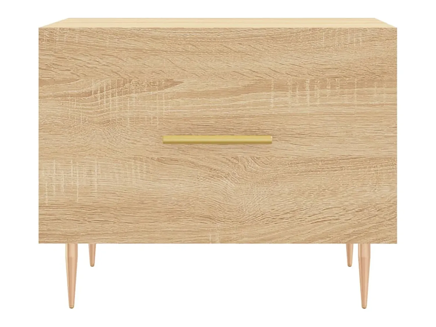 Mesa de centro | Mesa de apoio 50x50x40 cm derivados de madeira carvalho sonoma^ Mesa De Centro