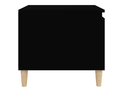 New Mesa de centro | Mesa de apoio 100x50x45 cm derivados de madeira Preto