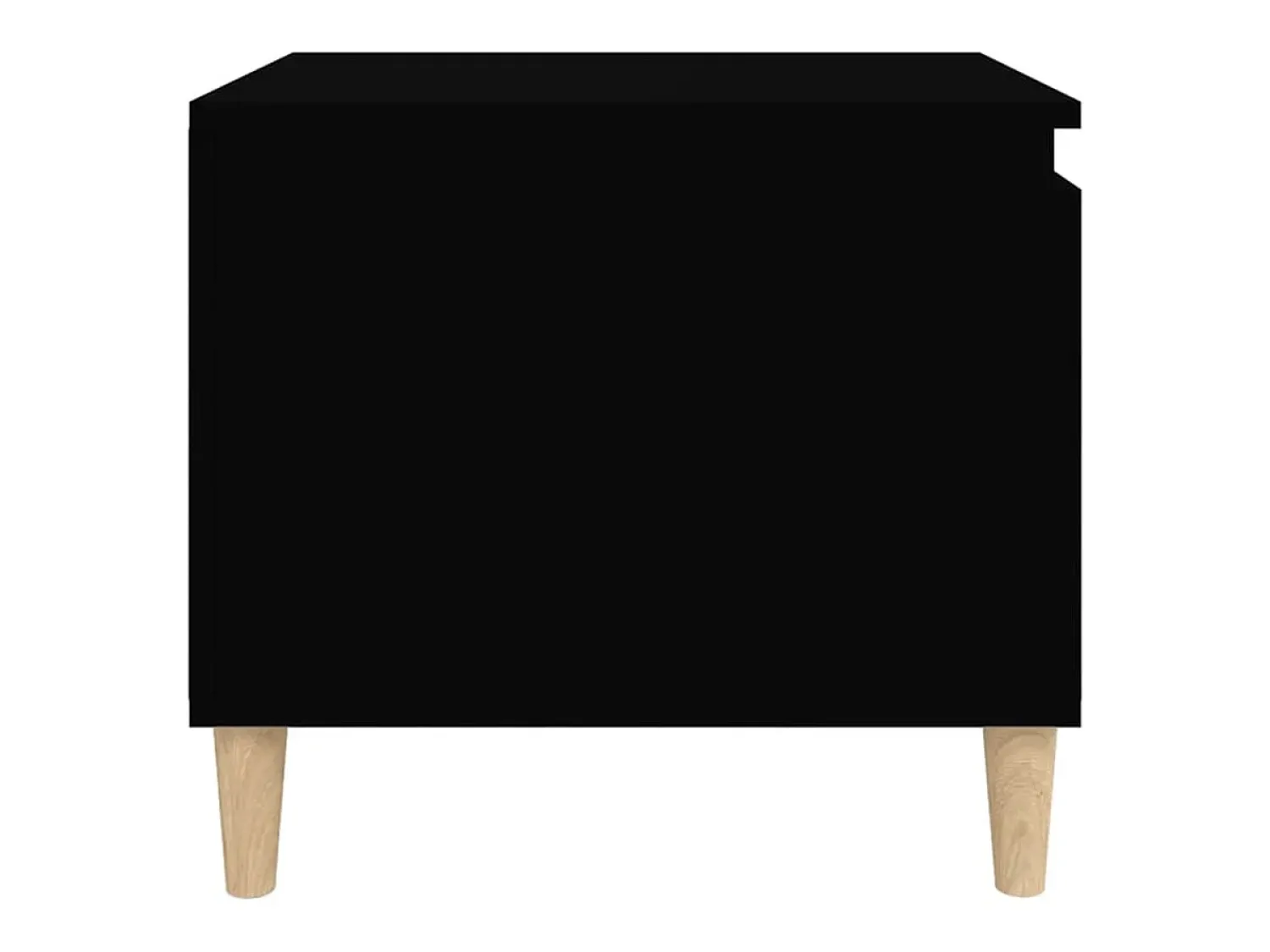 New Mesa de centro | Mesa de apoio 100x50x45 cm derivados de madeira Preto