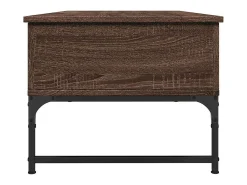 Mesa De Centro| Mesa de centro | Mesa de apoio 100x50x40 cm deriv. madeira/metal carvalho Castanho