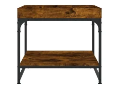 Mesa de centro | Mesa de apoio 49.5x49.5x45cm derivados madeira carvalho fumado^ Mesa De Centro