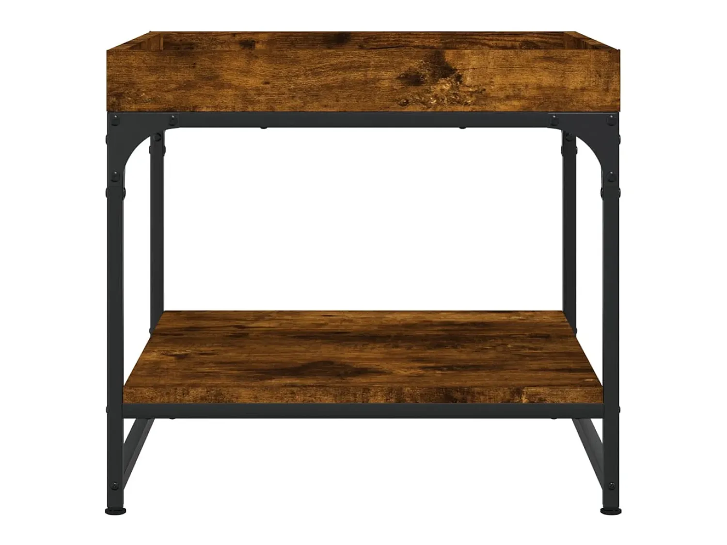 Mesa de centro | Mesa de apoio 49.5x49.5x45cm derivados madeira carvalho fumado^ Mesa De Centro