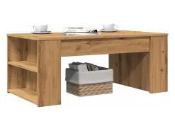 Mesa de centro | Mesa de apoio | Mesa de café 102x55x42cm derivados de madeira carvalho artisiano^ Mesa De Centro