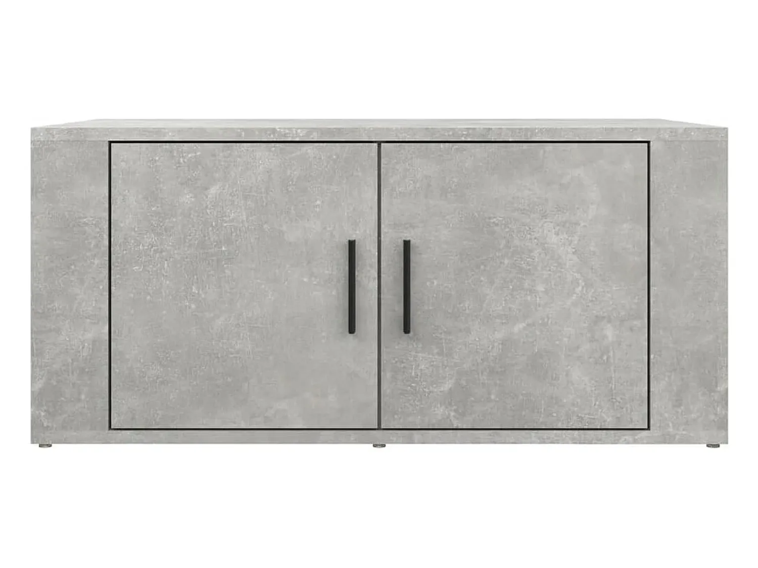 Mesa De Centro* Mesa de centro | Mesa de apoio 80x50x36 cm derivados madeira cimento Cinzento