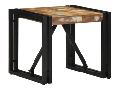Mesa de centro | Mesa de apoio 40x40x35 cm madeira maciça recuperada^ Mesa De Centro