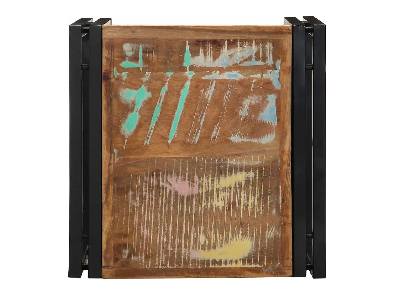 Mesa de centro | Mesa de apoio 40x40x35 cm madeira maciça recuperada^ Mesa De Centro
