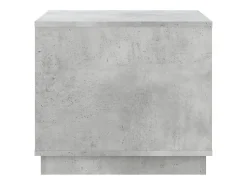 Mesa De Centro| Mesa de centro | Mesa de apoio 51x50x44 cm derivados de madeira cinza cimento Cinzento