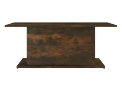 Mesa De Centro| Mesa de centro | Mesa de apoio 102x55.5x40 cm derivados madeira carvalho fumado Castanho