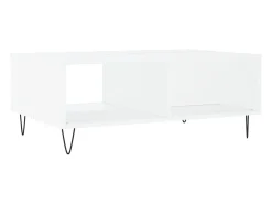 Mesa de centro | Mesa de apoio 90x60x35 cm derivados de madeira Branco