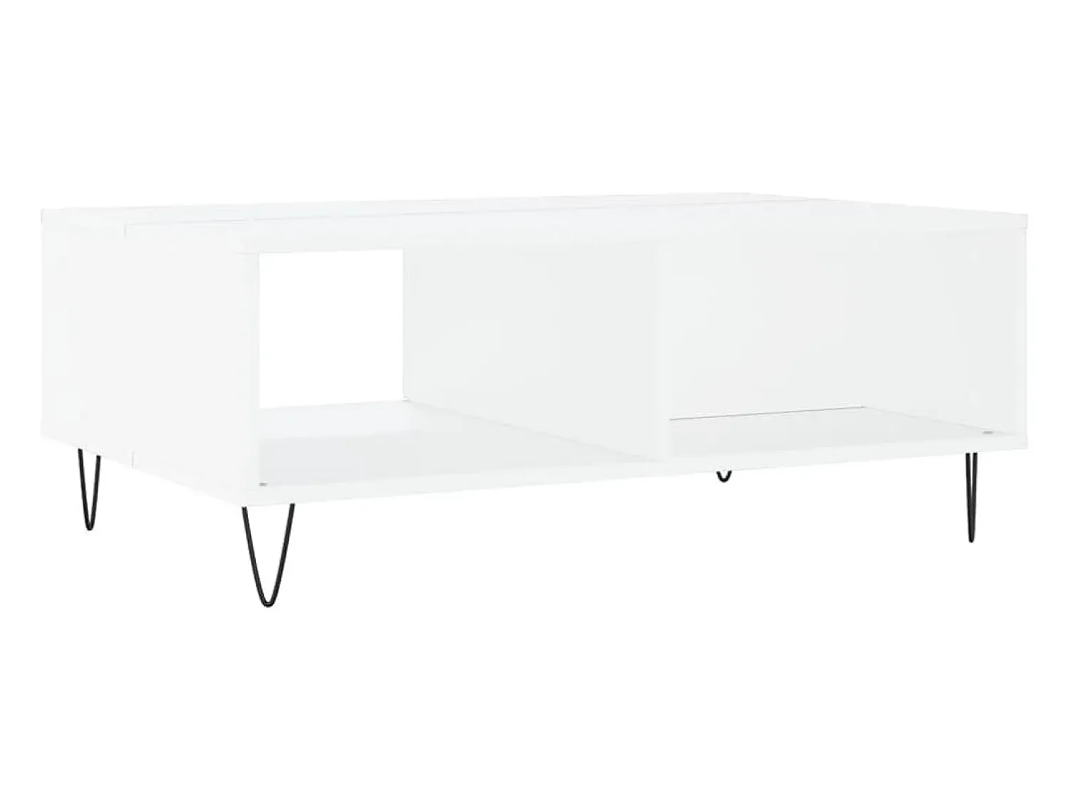 Mesa de centro | Mesa de apoio 90x60x35 cm derivados de madeira Branco