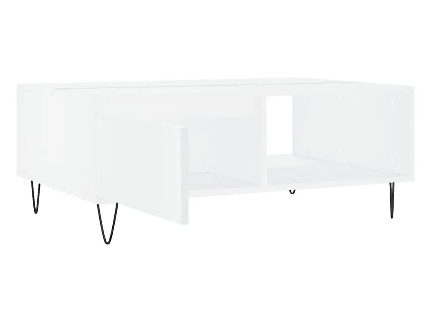 Mesa de centro | Mesa de apoio 90x60x35 cm derivados de madeira Branco