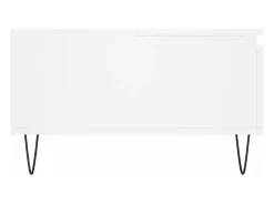 Mesa de centro | Mesa de apoio 90x60x35 cm derivados de madeira Branco