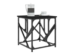 Mesa De Centro| Mesa de centro | Mesa de apoio 45x45x47.5 cm derivados de madeira Preto