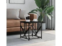Mesa De Centro| Mesa de centro | Mesa de apoio 45x45x47.5 cm derivados de madeira Preto
