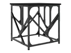 Mesa De Centro| Mesa de centro | Mesa de apoio 45x45x47.5 cm derivados de madeira Preto