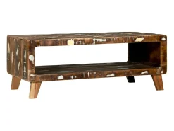 Mesa de centro | Mesa de apoio | Mesa de café 90x50x35 cm Madeira recuperada maciça^ Mesa De Centro
