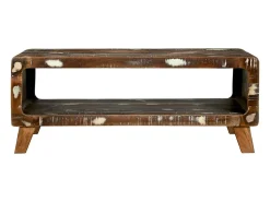 Mesa de centro | Mesa de apoio | Mesa de café 90x50x35 cm Madeira recuperada maciça^ Mesa De Centro
