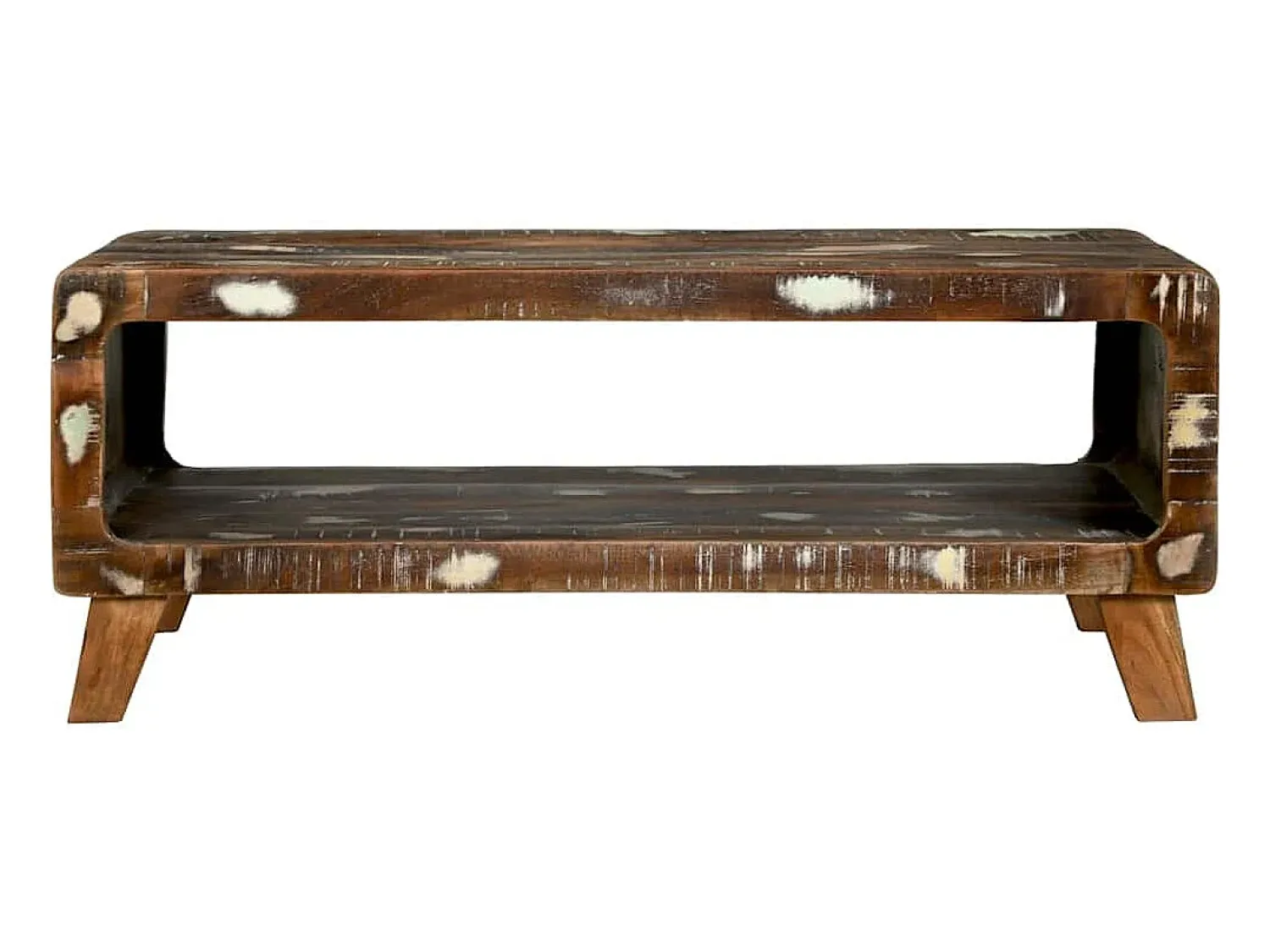 Mesa de centro | Mesa de apoio | Mesa de café 90x50x35 cm Madeira recuperada maciça^ Mesa De Centro