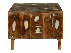 Mesa de centro | Mesa de apoio | Mesa de café 90x50x35 cm Madeira recuperada maciça^ Mesa De Centro