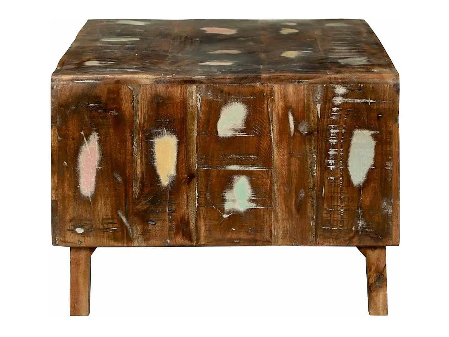 Mesa de centro | Mesa de apoio | Mesa de café 90x50x35 cm Madeira recuperada maciça^ Mesa De Centro