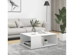 Mesa De Centro* Mesa de centro | Mesa de apoio 90x67x33 cm derivados de madeira Branco