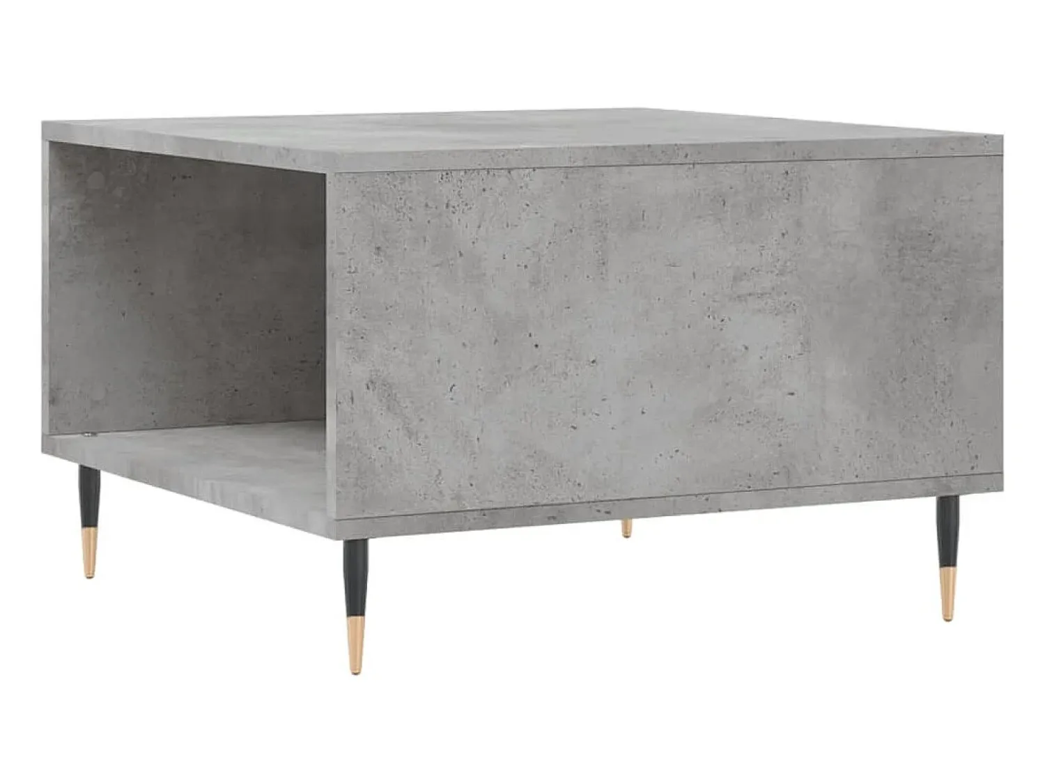 Mesa De Centro| Mesa de centro | Mesa de apoio 55x55x36.5 cm derivados madeira cimento Cinzento
