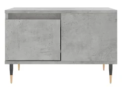 Mesa De Centro| Mesa de centro | Mesa de apoio 55x55x36.5 cm derivados madeira cimento Cinzento