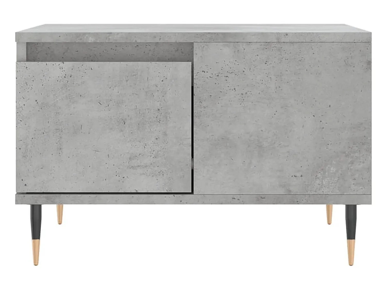 Mesa De Centro| Mesa de centro | Mesa de apoio 55x55x36.5 cm derivados madeira cimento Cinzento