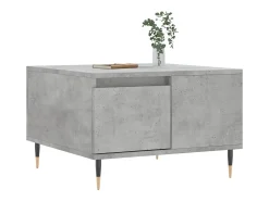 Mesa De Centro| Mesa de centro | Mesa de apoio 55x55x36.5 cm derivados madeira cimento Cinzento