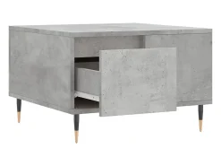Mesa De Centro| Mesa de centro | Mesa de apoio 55x55x36.5 cm derivados madeira cimento Cinzento
