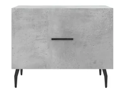 Clearance Mesa de centro | Mesa de apoio 50x50x40 cm madeira processada cinza cimento Cinzento