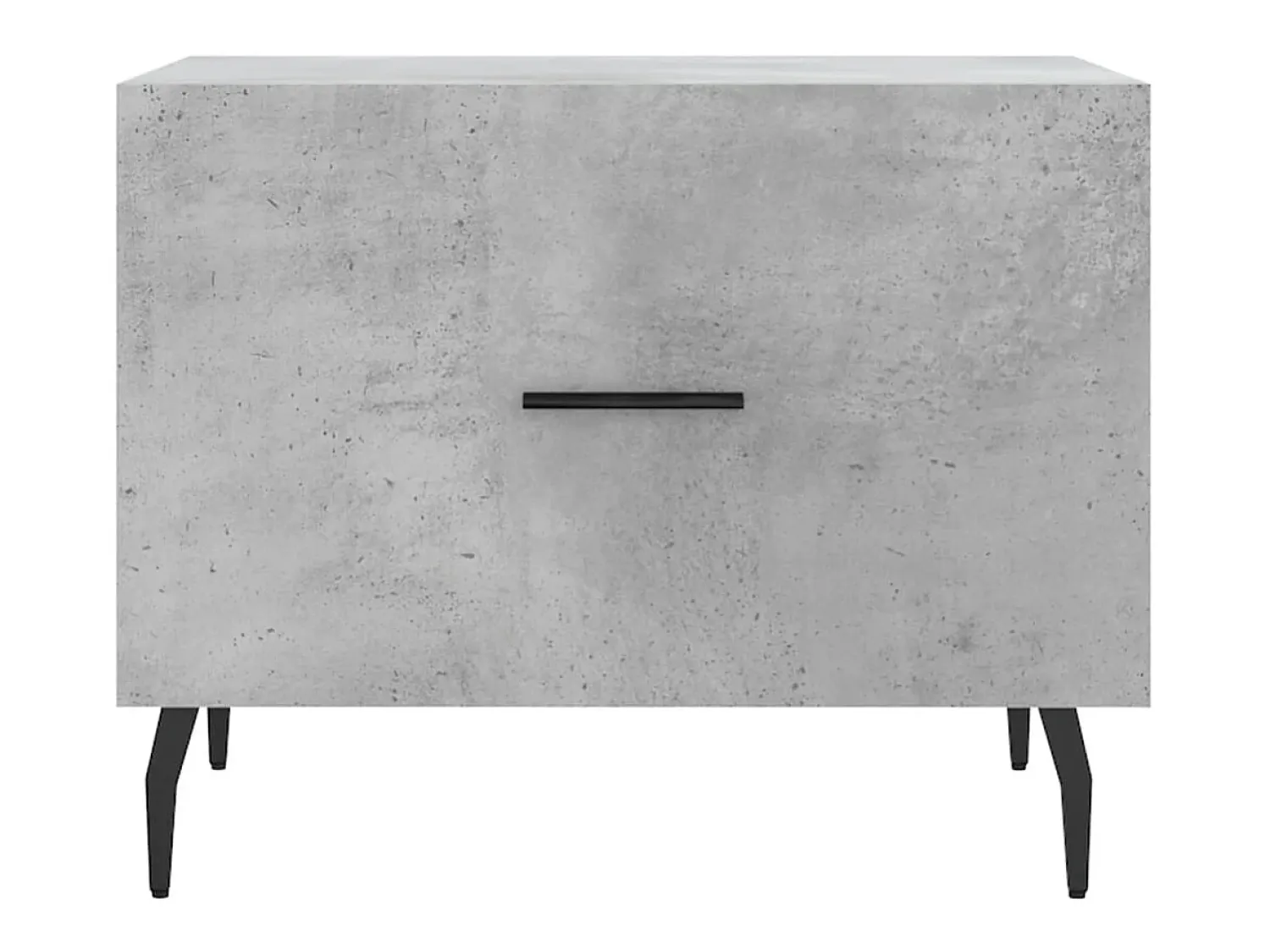 Clearance Mesa de centro | Mesa de apoio 50x50x40 cm madeira processada cinza cimento Cinzento