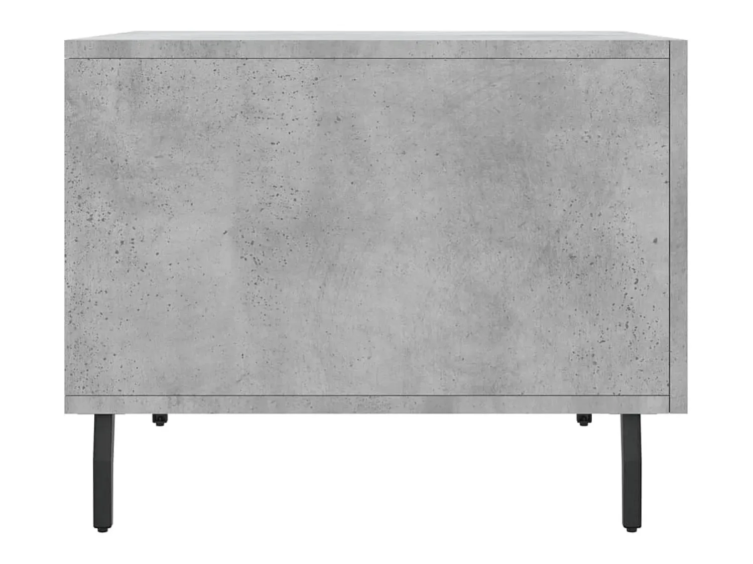 Clearance Mesa de centro | Mesa de apoio 50x50x40 cm madeira processada cinza cimento Cinzento