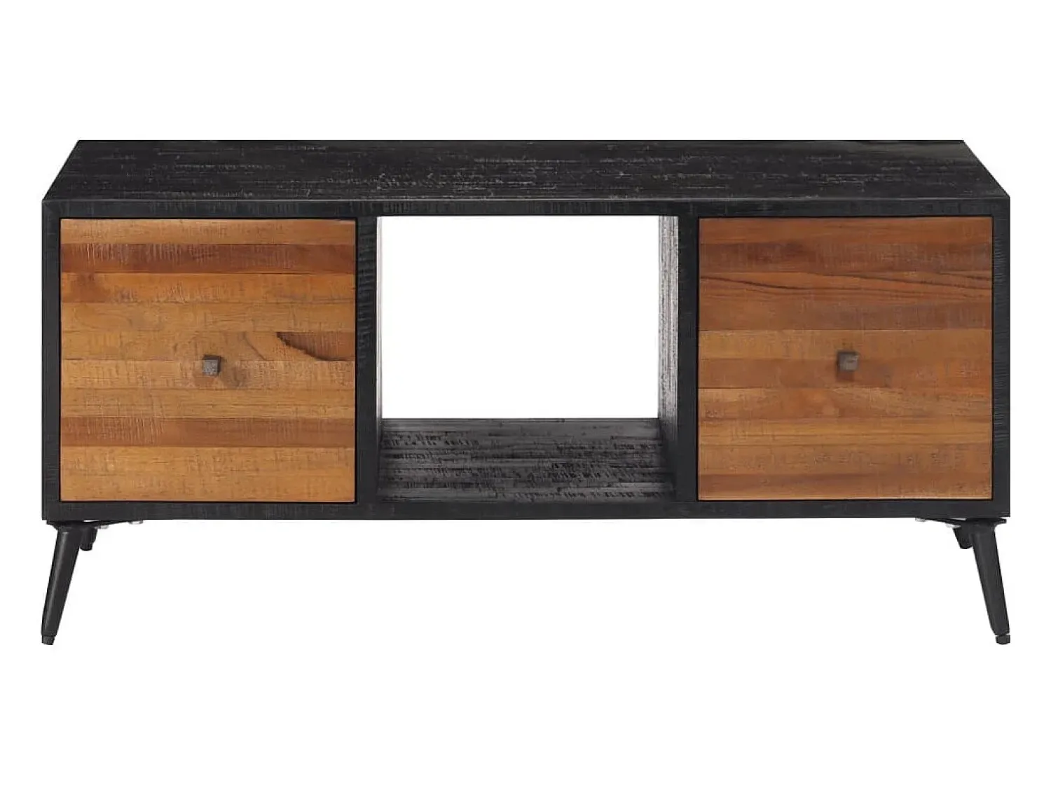 Online Mesa de centro | Mesa de apoio | Mesa de café 90x50x41 cm teca recuperada maciça Castanho