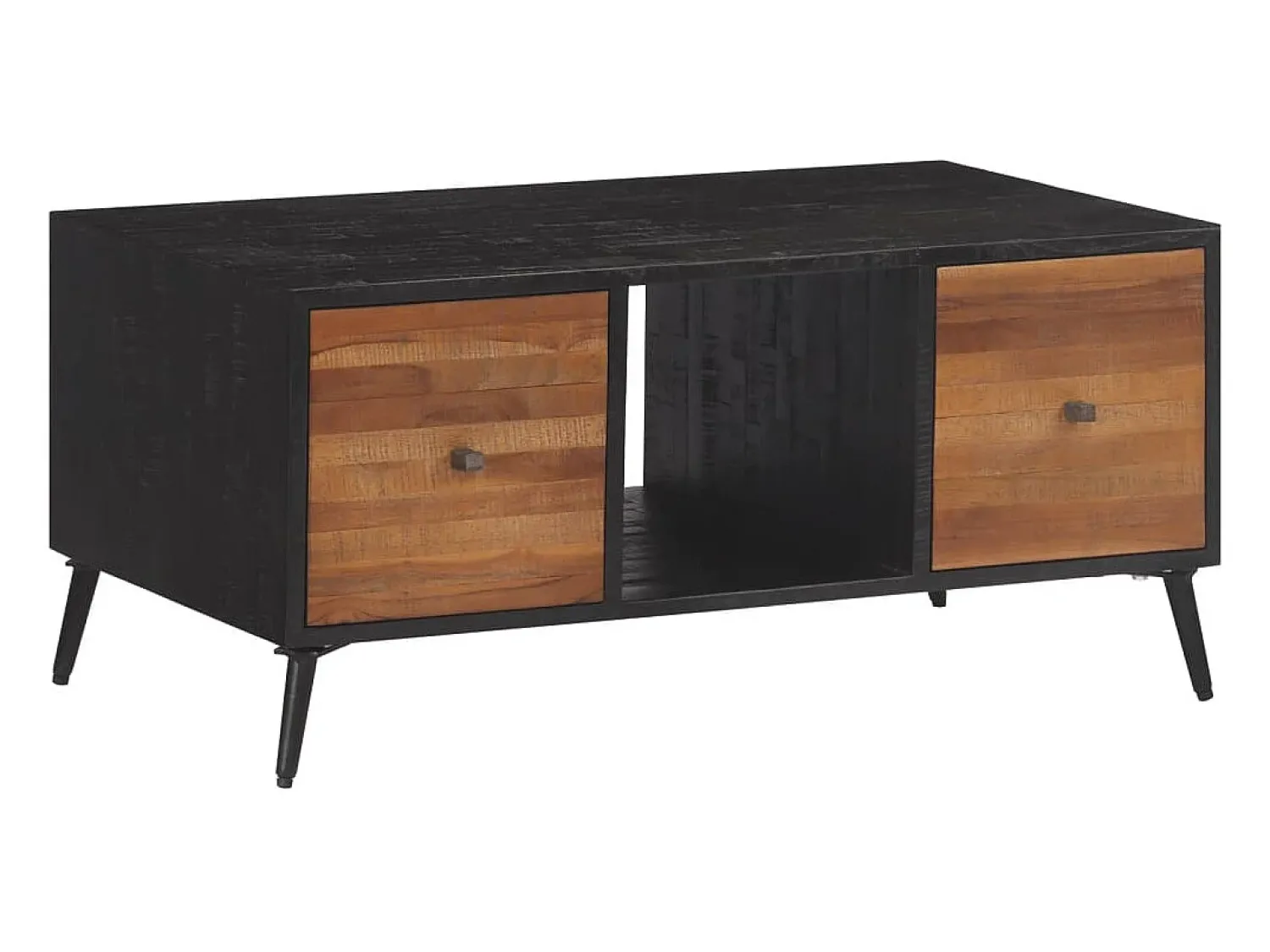 Online Mesa de centro | Mesa de apoio | Mesa de café 90x50x41 cm teca recuperada maciça Castanho