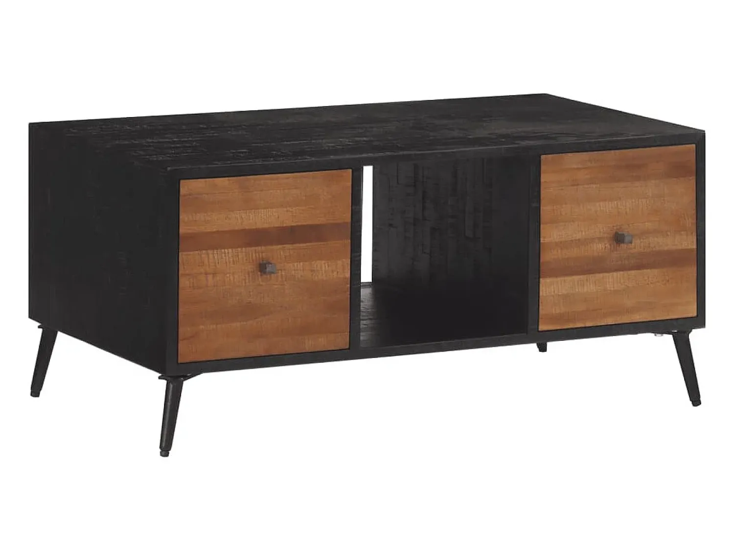 Online Mesa de centro | Mesa de apoio | Mesa de café 90x50x41 cm teca recuperada maciça Castanho