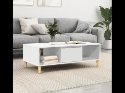 New Mesa de centro | Mesa de apoio 102x55x35 cm Branco
