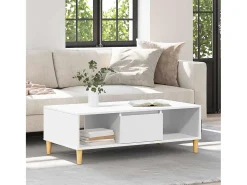 New Mesa de centro | Mesa de apoio 102x55x35 cm Branco