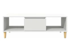 New Mesa de centro | Mesa de apoio 102x55x35 cm Branco