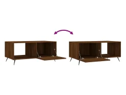 Mesa de centro | Mesa de apoio 90x50x40 cm derivados de madeira carvalho^ Mesa De Centro