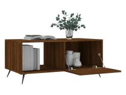 Mesa de centro | Mesa de apoio 90x50x40 cm derivados de madeira carvalho^ Mesa De Centro