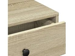 Mesa de centro | Mesa de apoio 90x90x28 cm contraplacado carvalho sonoma Castanho