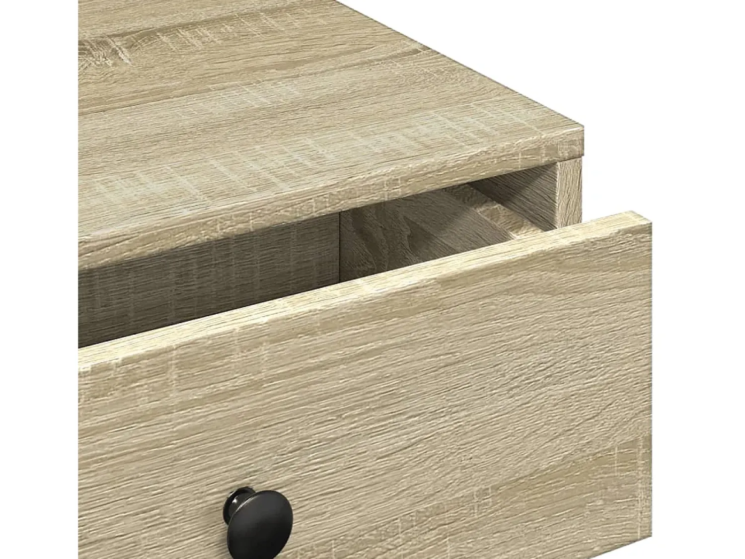 Mesa de centro | Mesa de apoio 90x90x28 cm contraplacado carvalho sonoma Castanho