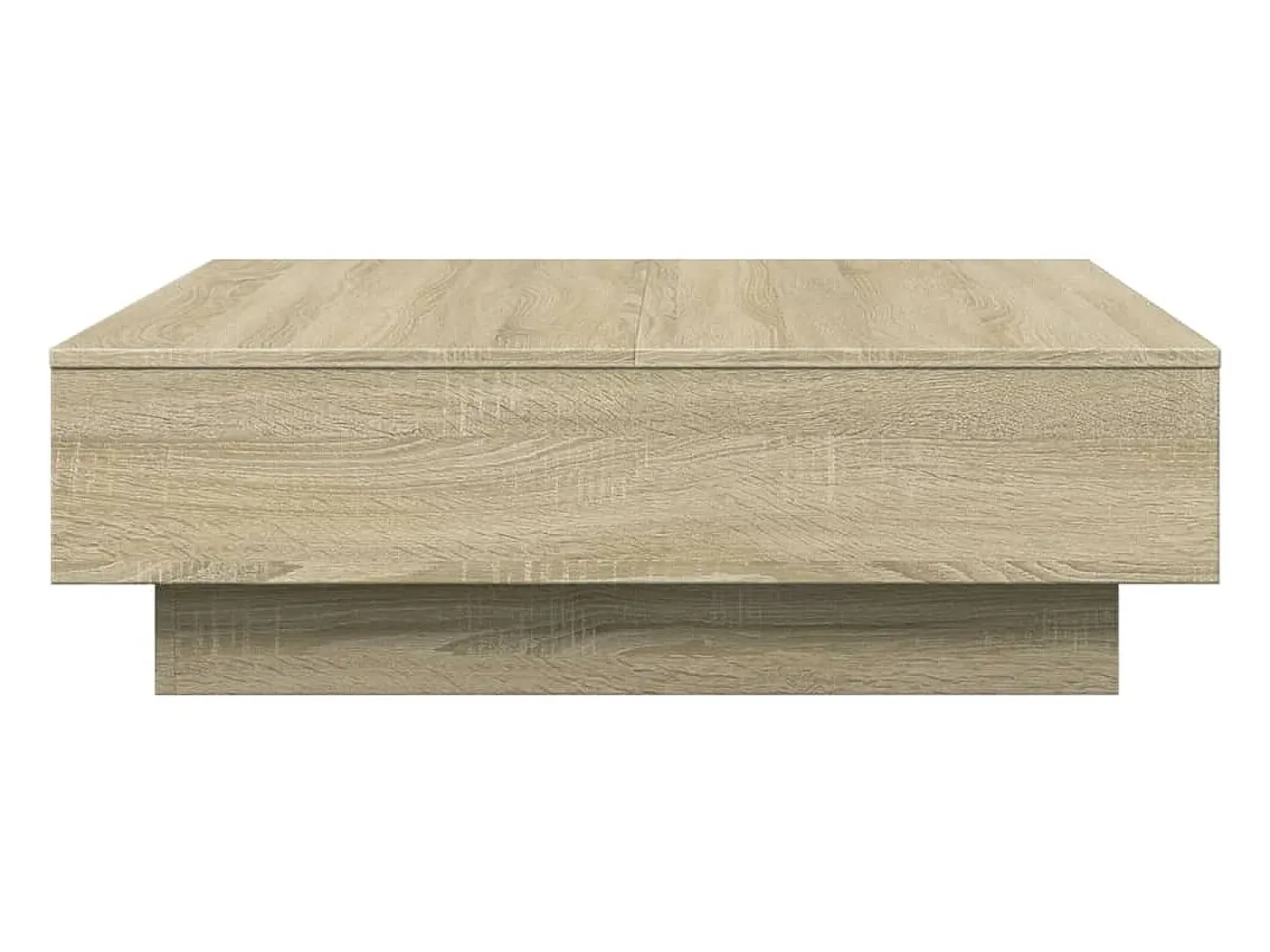 Mesa de centro | Mesa de apoio 90x90x28 cm contraplacado carvalho sonoma Castanho